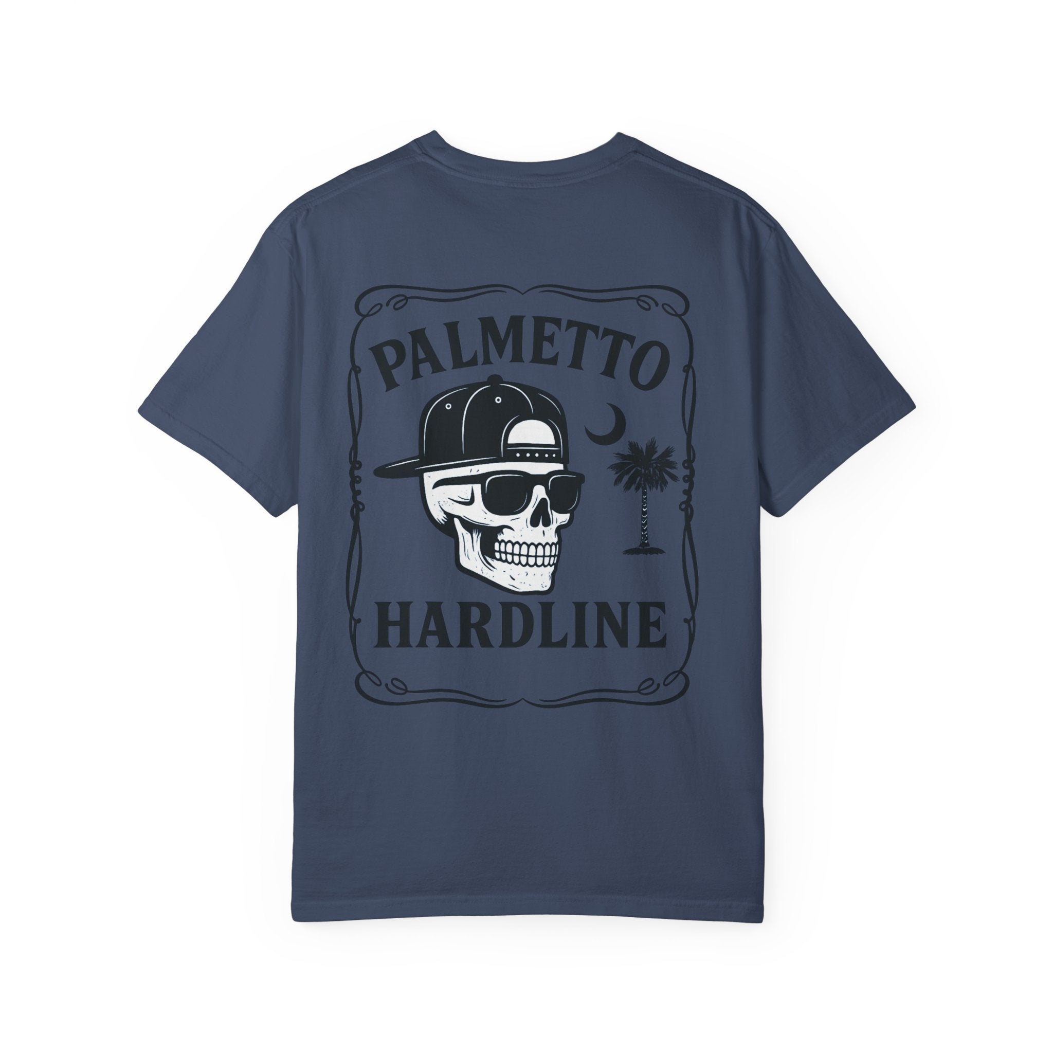 Palmetto Hardline Skull T-Shirt — Coastal Skull Graphic Tee