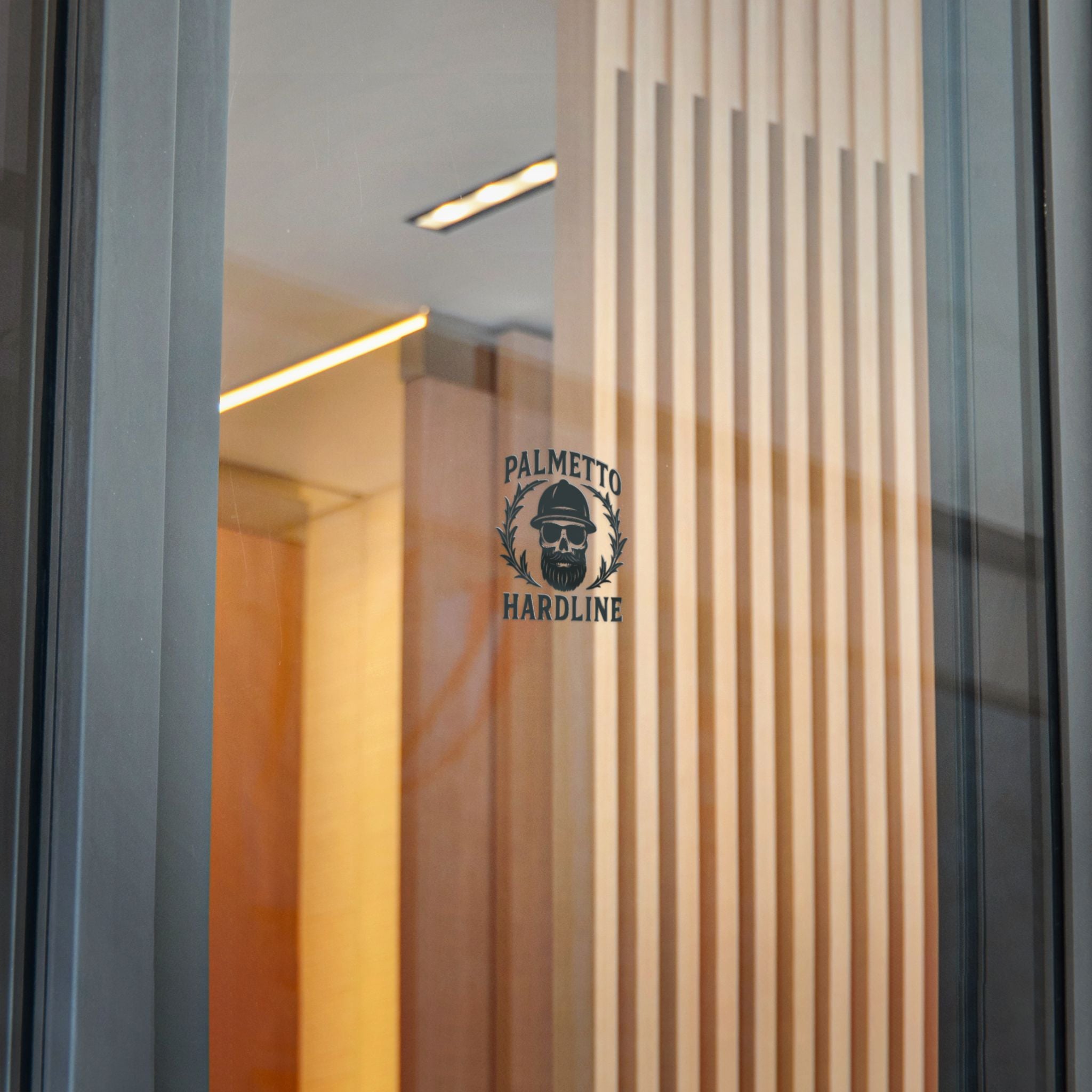 Palmetto Hardline Skull Die-Cut Sticker