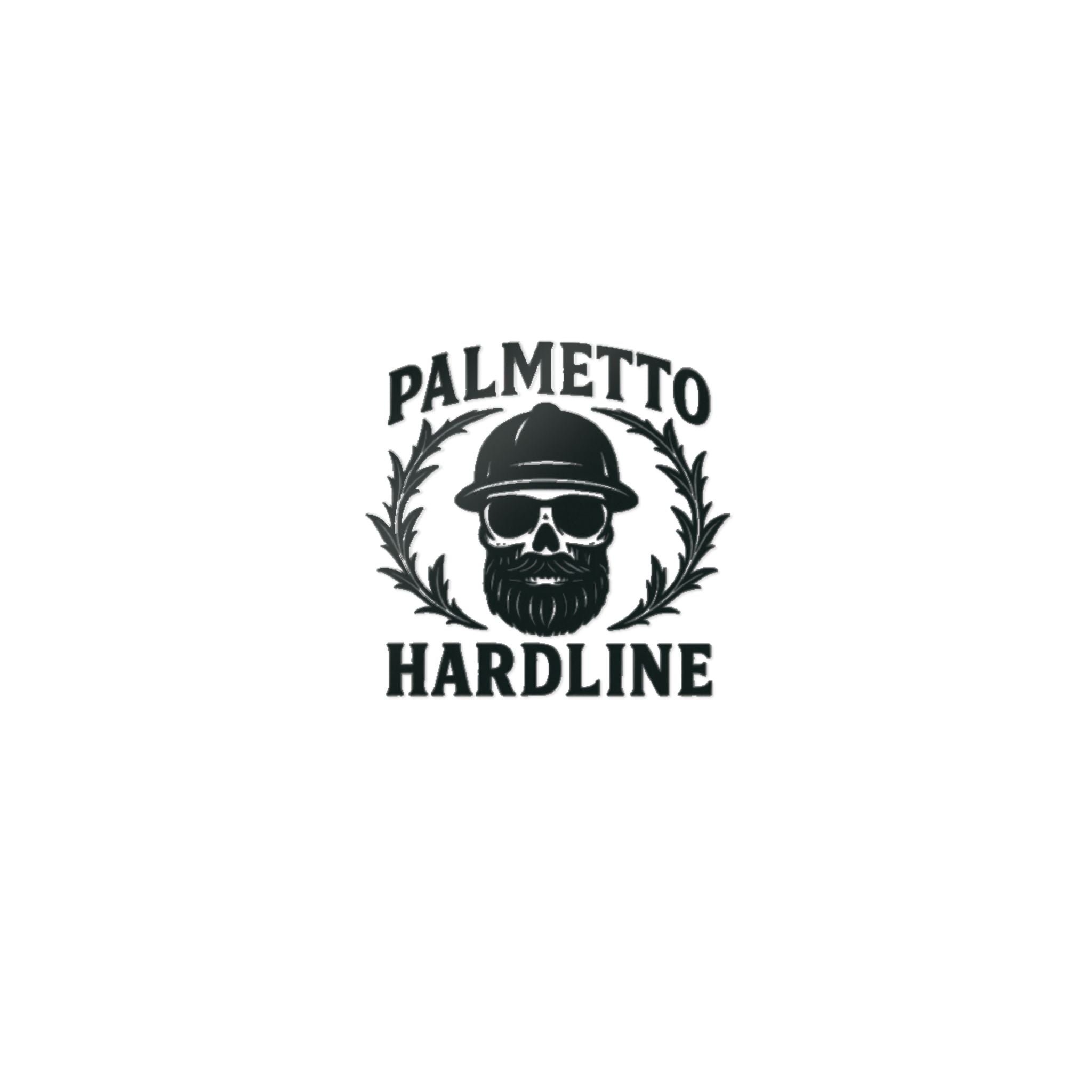 Palmetto Hardline Skull Die-Cut Sticker
