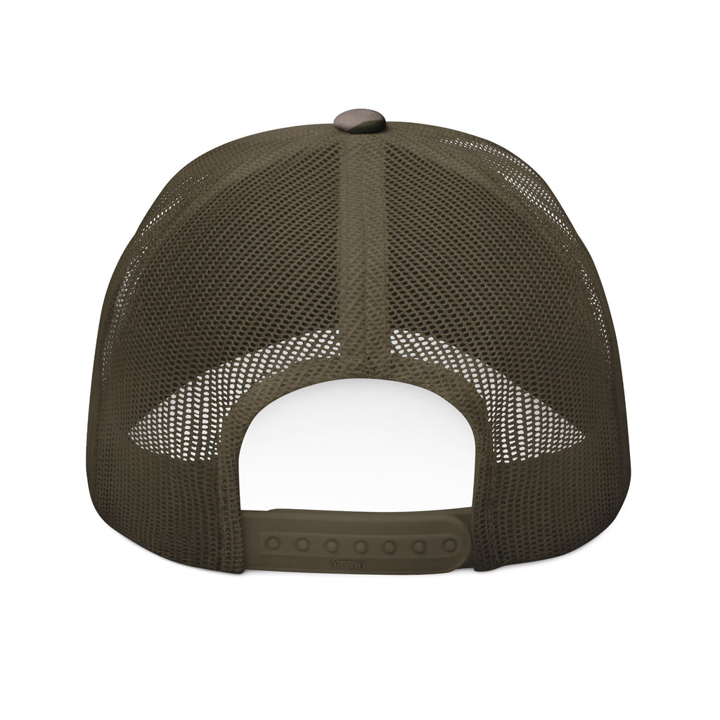 Camo Trucker Hat — 'Palmetto Hardline' Embroidered Skull Cap