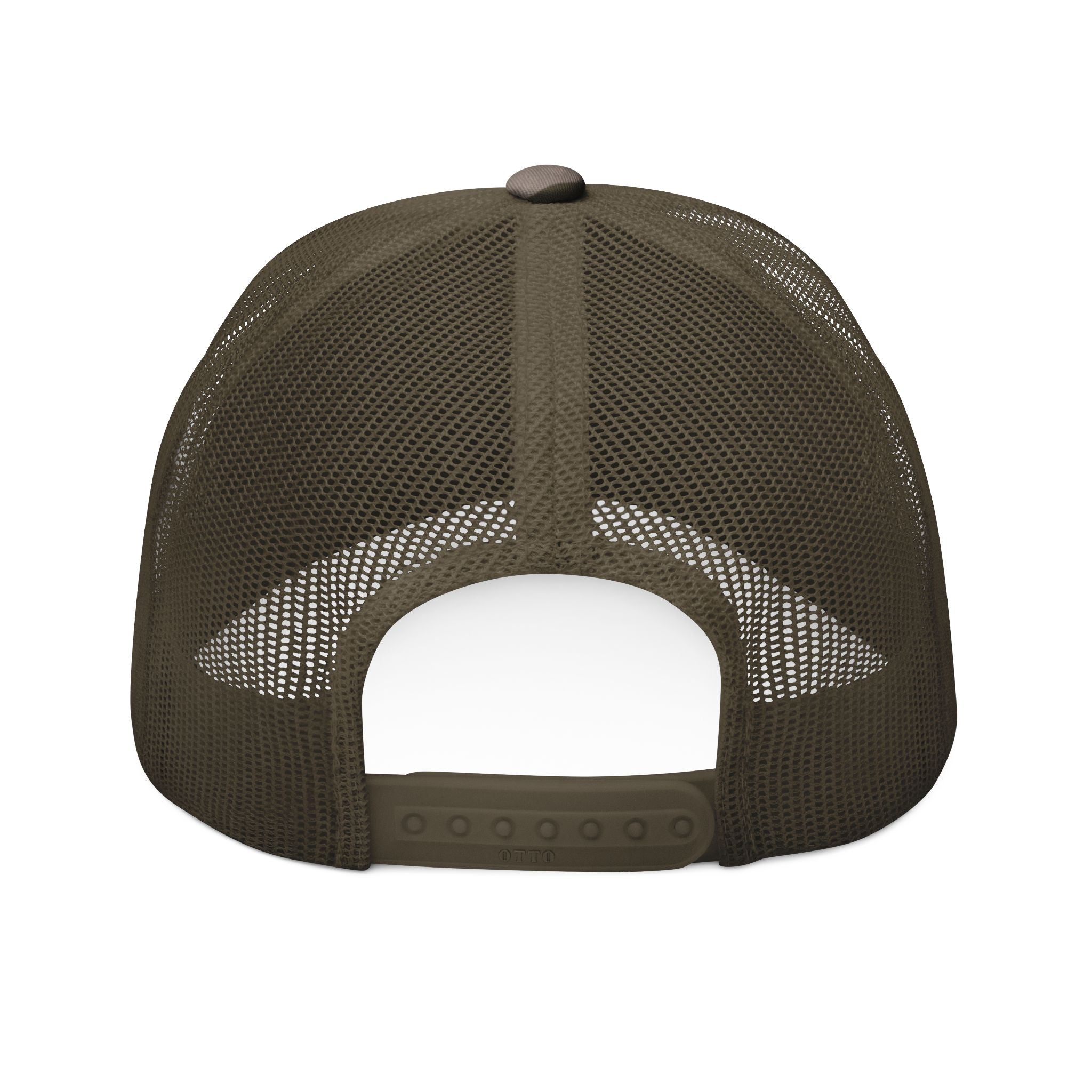 Camo Trucker Hat — 'Palmetto Hardline' Embroidered Skull Cap