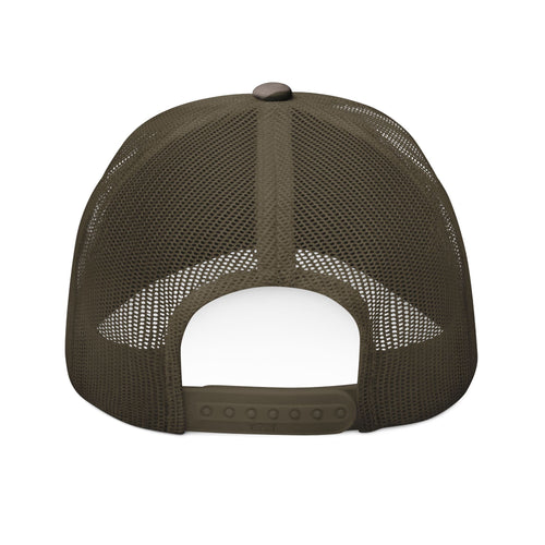 Camo Trucker Hat — 'Palmetto Hardline' Embroidered Skull Cap