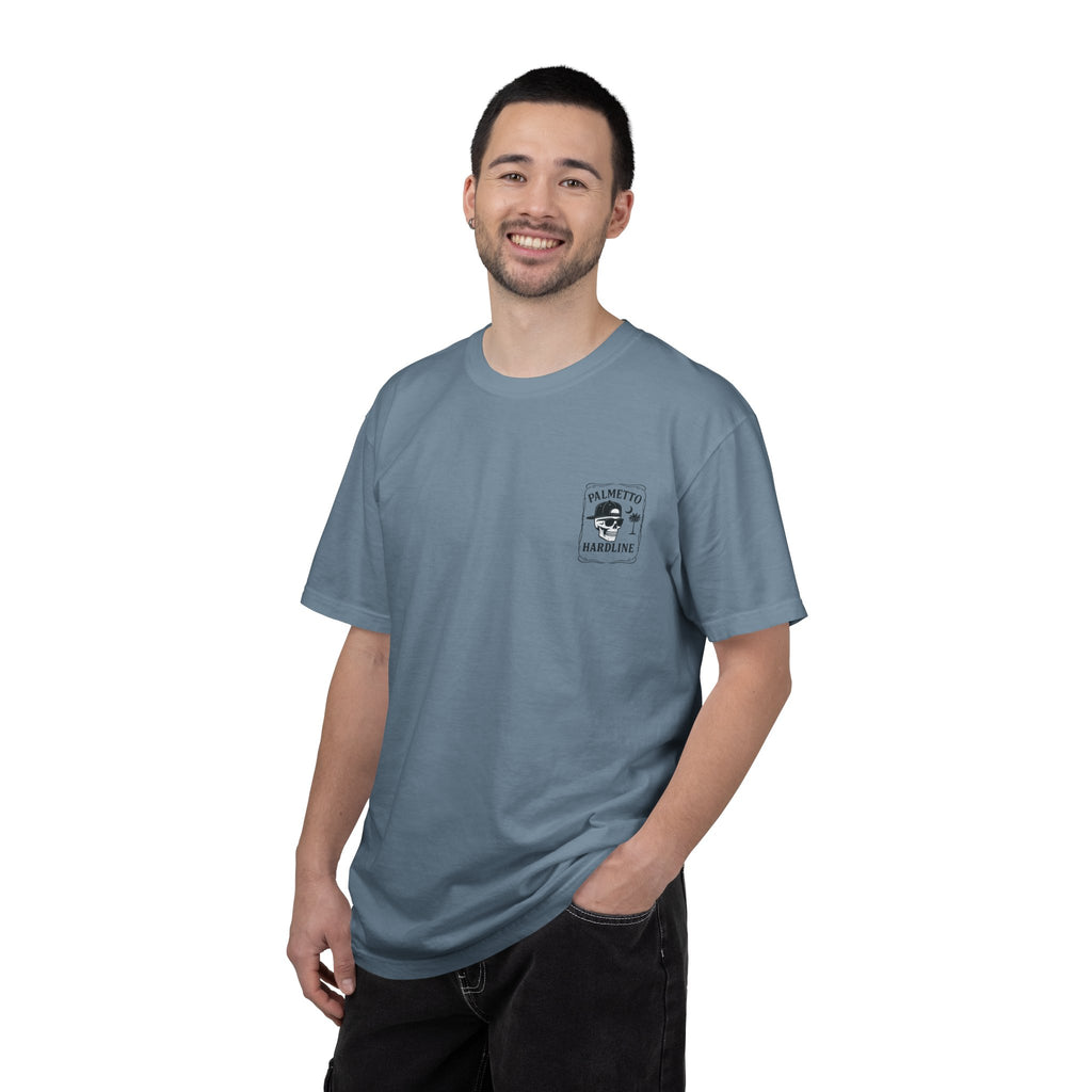 Palmetto Hardline Skull T-Shirt — Coastal Skull Graphic Tee