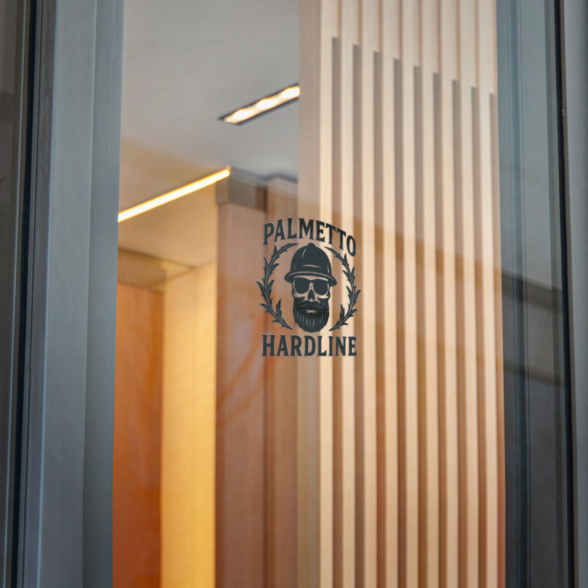 Palmetto Hardline Skull Die-Cut Sticker