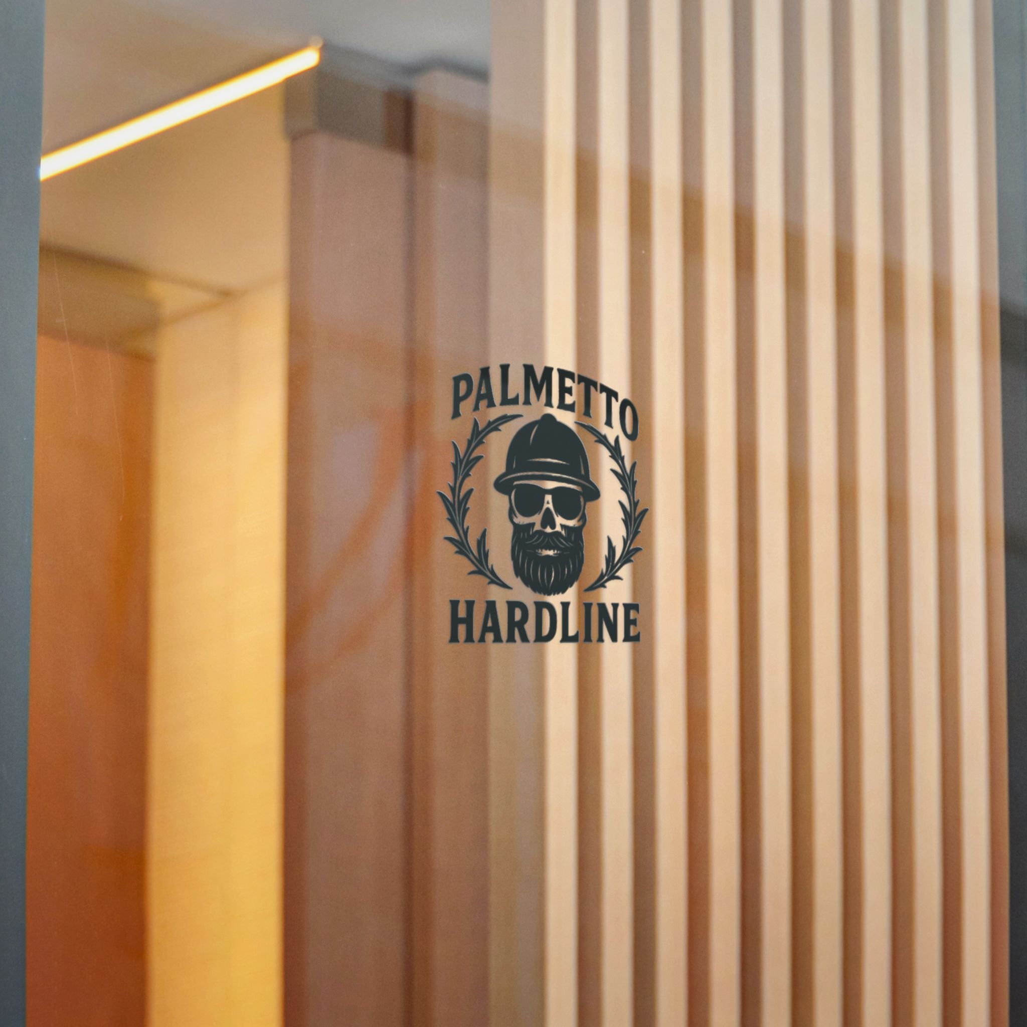 Palmetto Hardline Skull Die-Cut Sticker