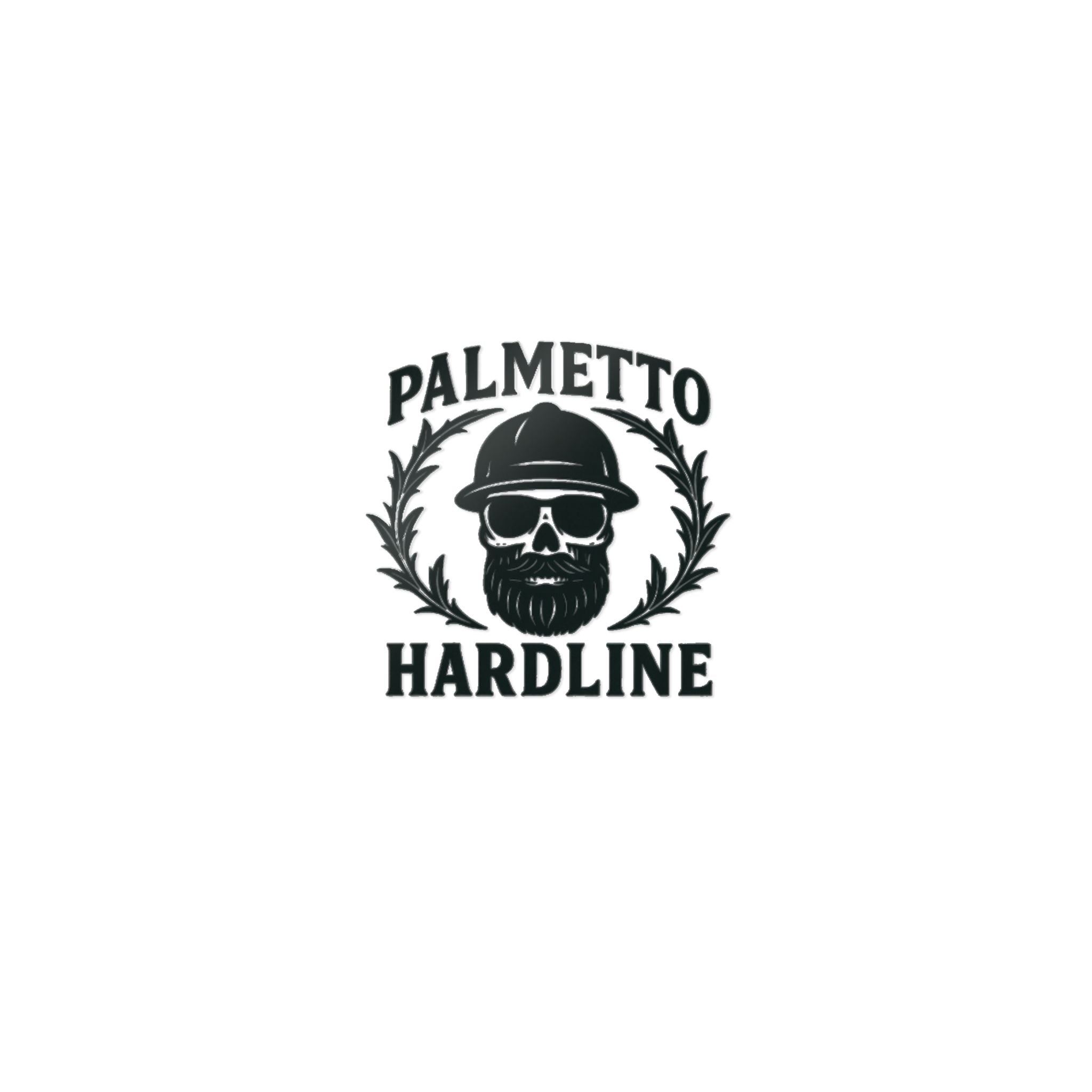 Palmetto Hardline Skull Die-Cut Sticker