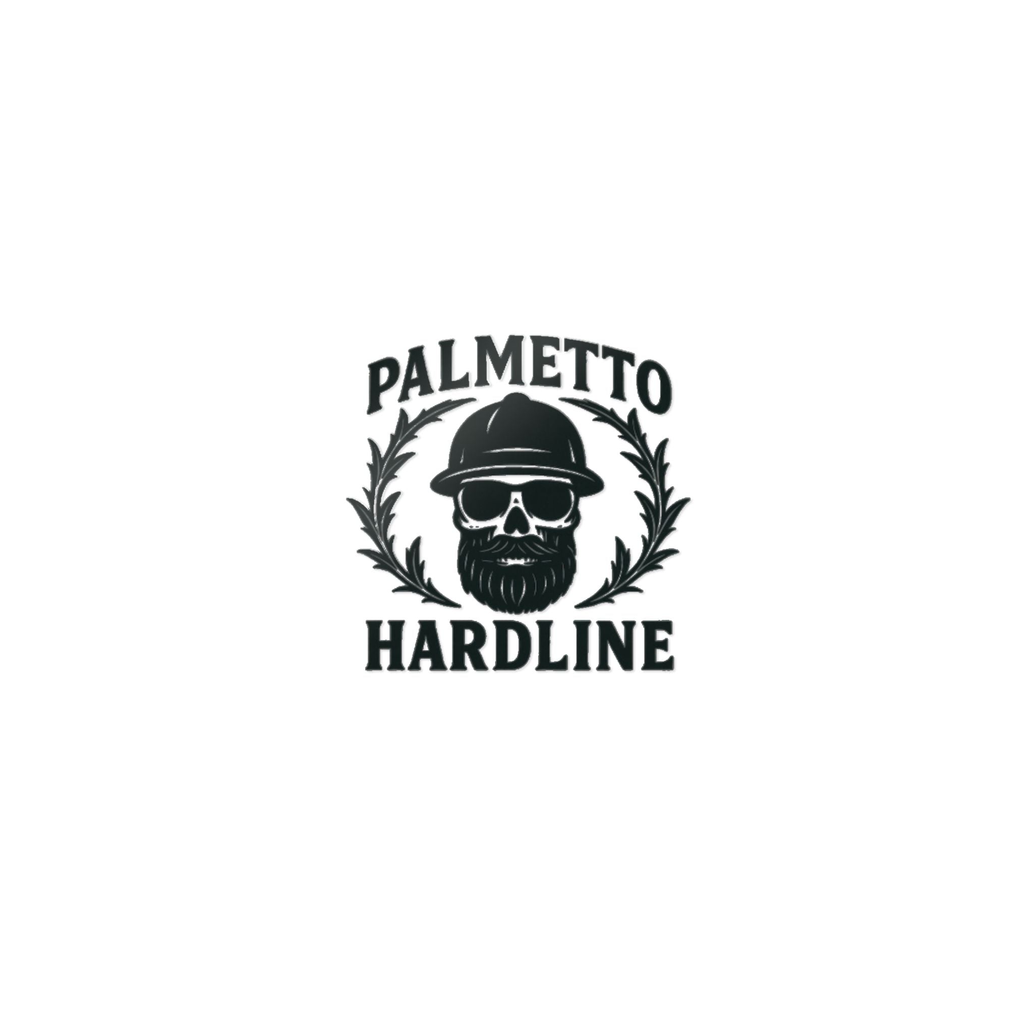 Palmetto Hardline Skull Die-Cut Sticker
