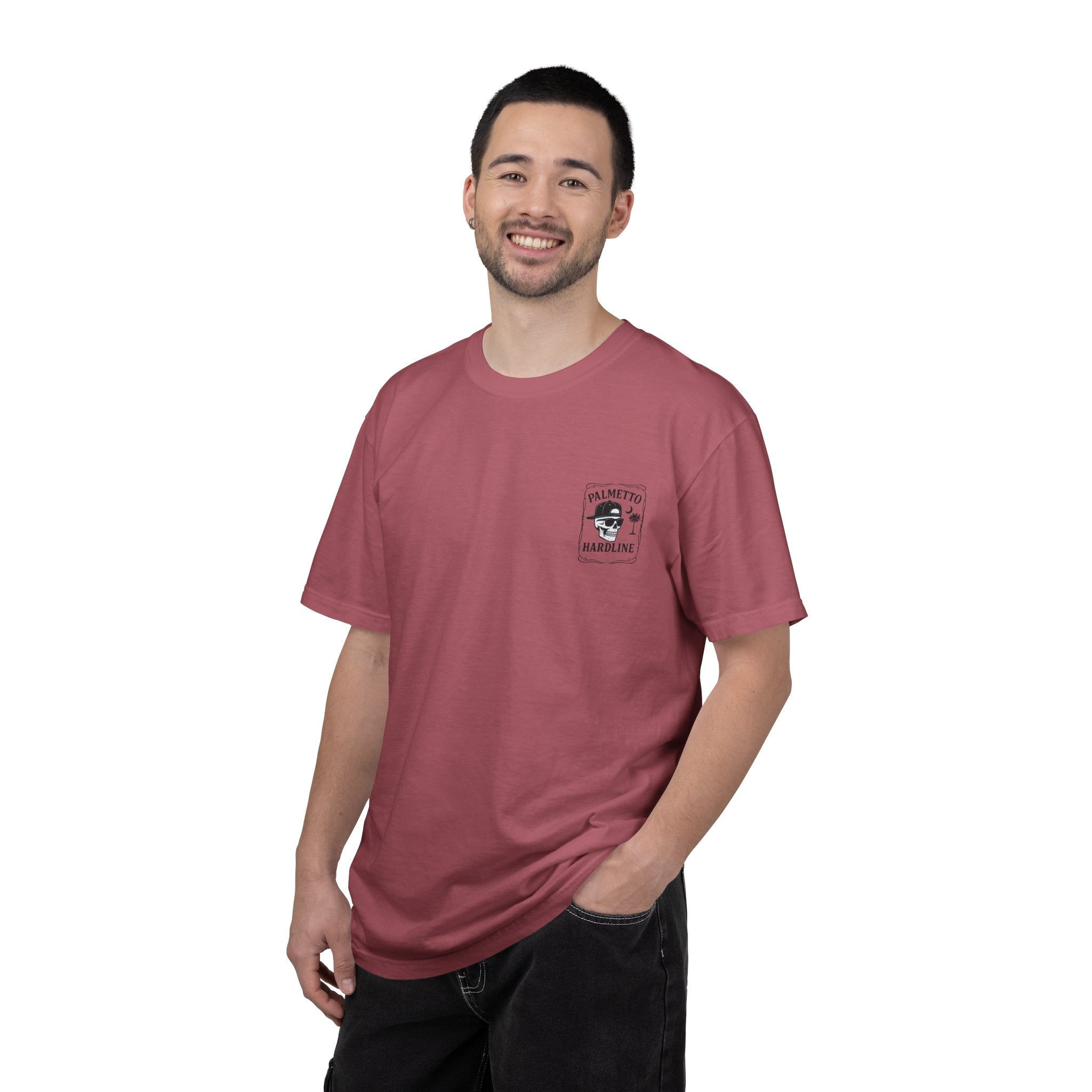 Palmetto Hardline Skull T-Shirt — Coastal Skull Graphic Tee