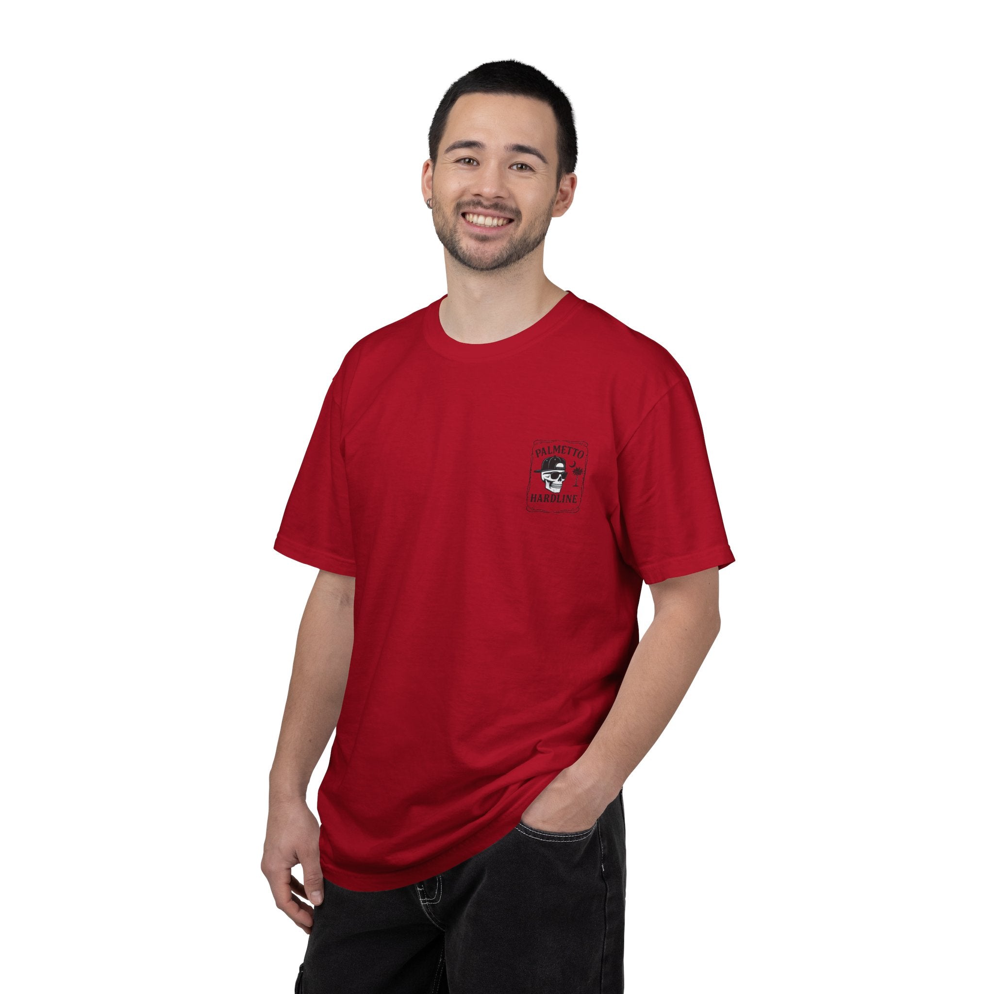 Palmetto Hardline Skull T-Shirt — Coastal Skull Graphic Tee