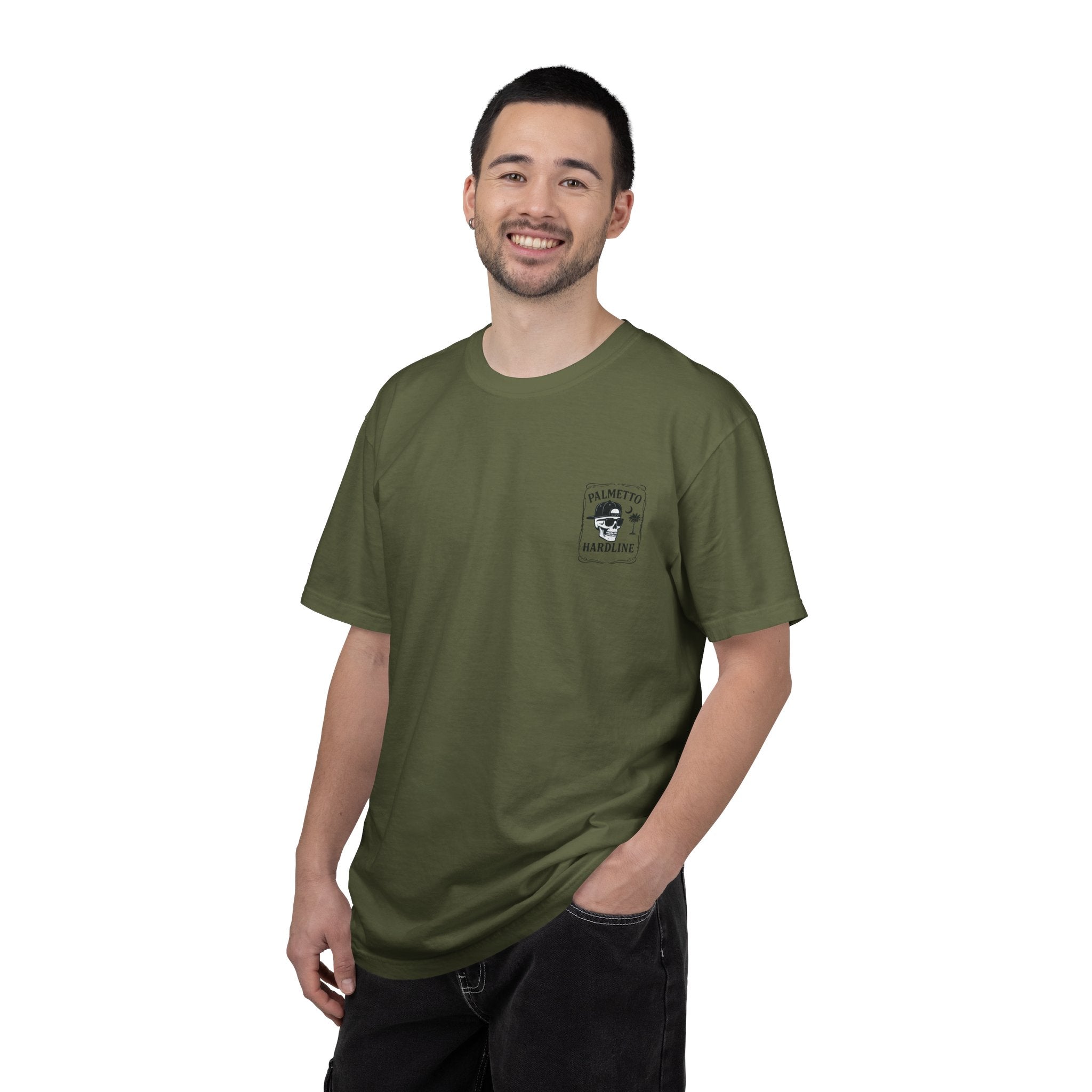 Palmetto Hardline Skull T-Shirt — Coastal Skull Graphic Tee