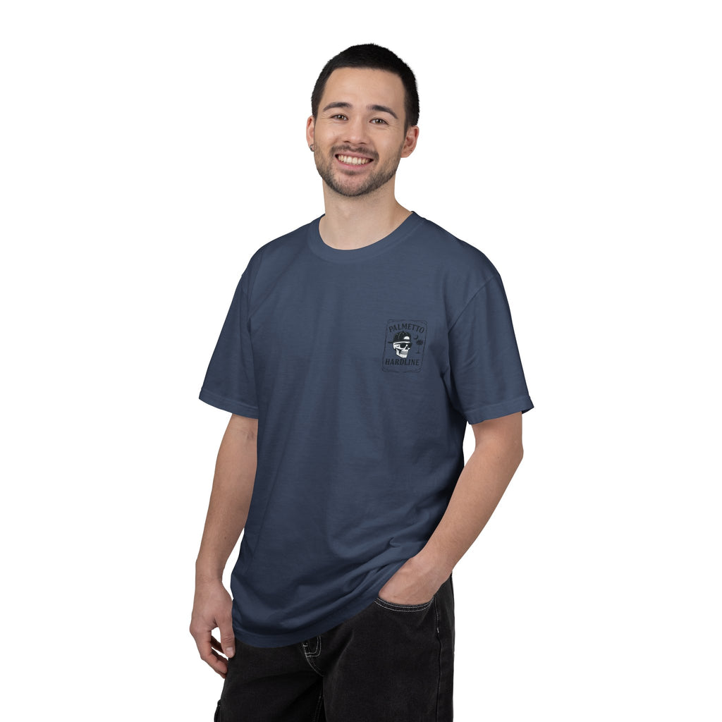 Palmetto Hardline Skull T-Shirt — Coastal Skull Graphic Tee