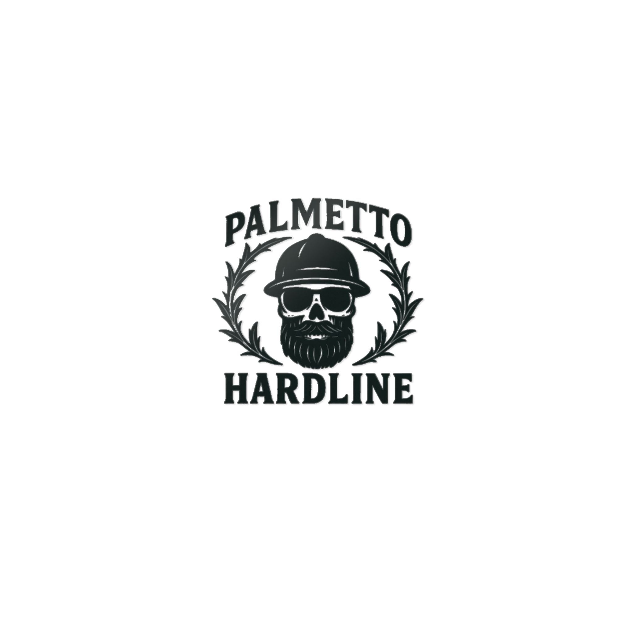 Palmetto Hardline Skull Die-Cut Sticker